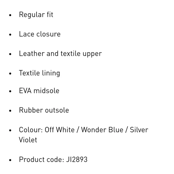 Adidas Atlanta W Retro Running Shoes in Off-White/Wonder Blue/Silver Violet sz 8 - Picture 12 of 13